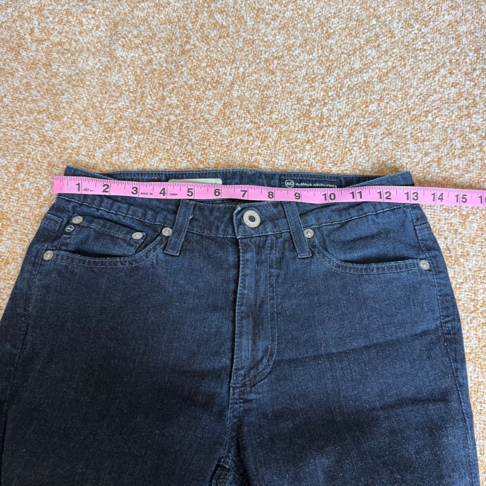 AG Adriano Goldschmied Mid-Rise Angel Bootcut Jeans Dark Wash 26R Chic Denim - Picture 6 of 8